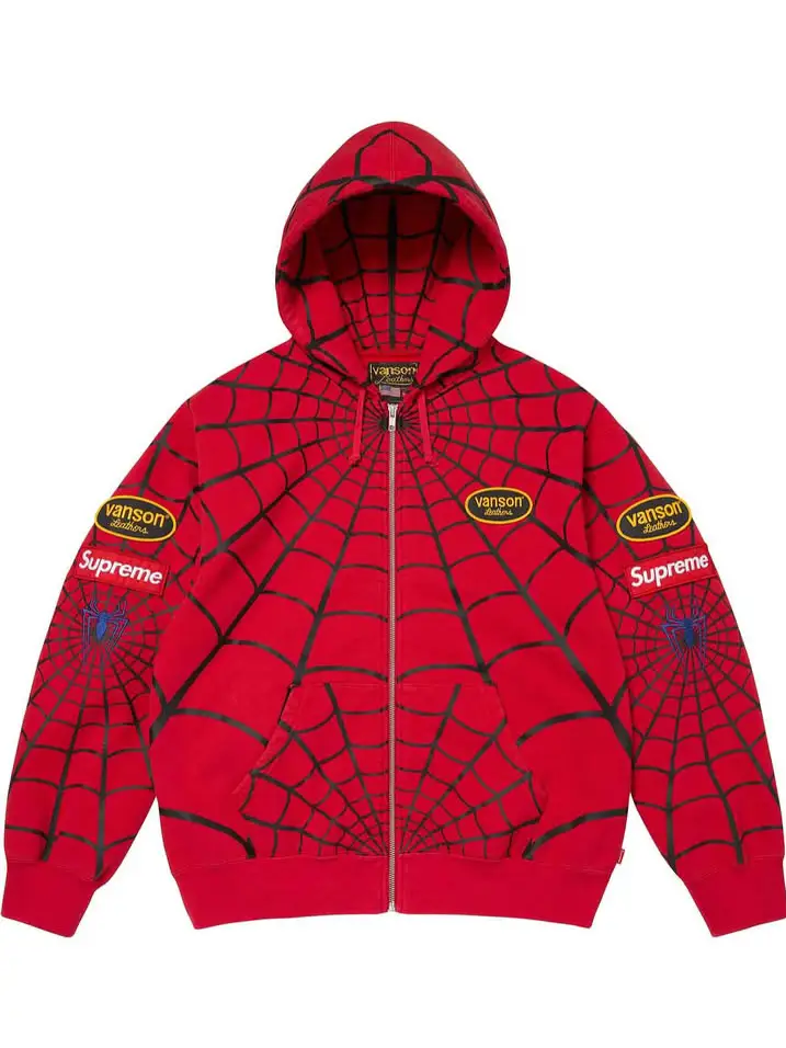 Supreme Spiderman Hoodie | Supreme Spiderman Zip Up Hoodie – Eshees